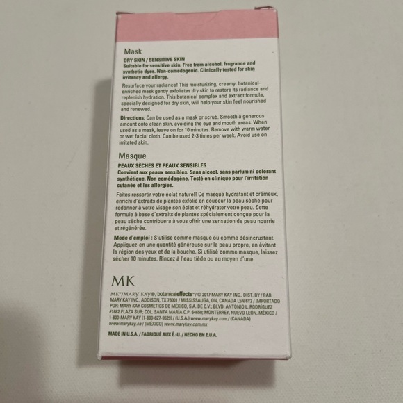 New in Box Mary Kay Botanical Effects 1 (Sensitive‎ Skin) Mask #1  4oz (M) - Picture 3 of 3